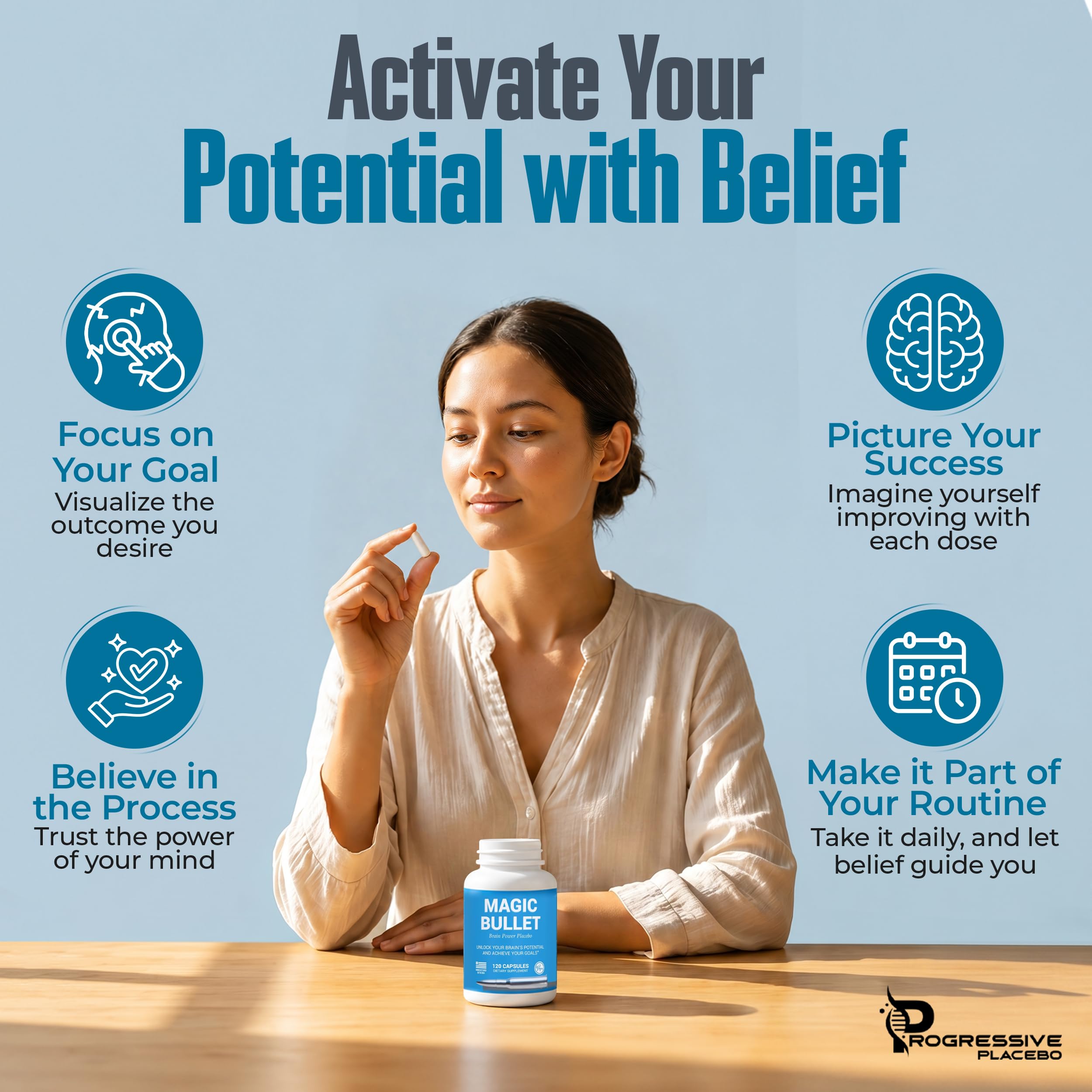 Amazon.com: Píldoras de placebo Magic Bullet - Placebo honesto